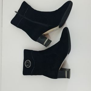 FLENZIEC LESONI Made in Italy Black Suede Boots Size 39